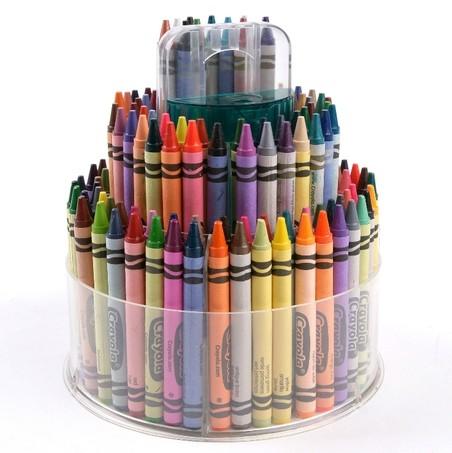 美国绘儿乐crayola150色儿童无毒蜡笔三层蜡笔伸缩塔绘画笔 商品图1