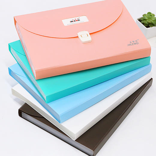 三年二班简约风琴包多层a4文件夹学生试卷夹多功能手提资料册