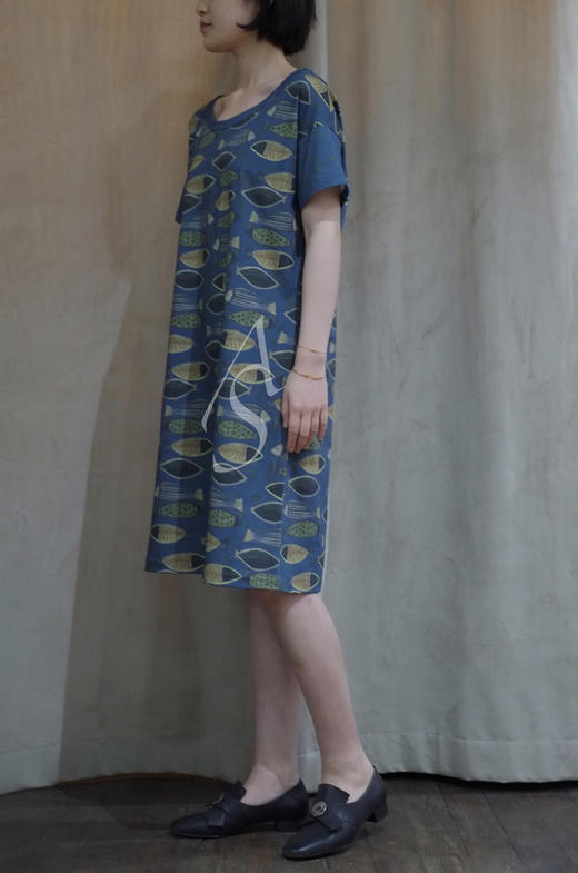 Sybilla 鱼插画连衣裙 商品图1