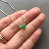 冰种阳绿翡翠鹿18k白金镶嵌 商品缩略图5