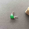 冰种阳绿翡翠鹿18k白金镶嵌 商品缩略图0