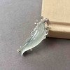 翡翠冰种浪花儿吊坠胸针两用款18k白金钻石镶嵌 商品缩略图1
