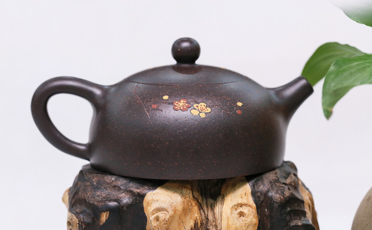 【暗香浮动】顾建军大师手工紫砂壶