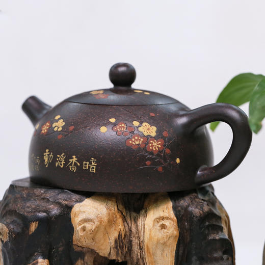 【暗香浮动】顾建军大师手工紫砂壶