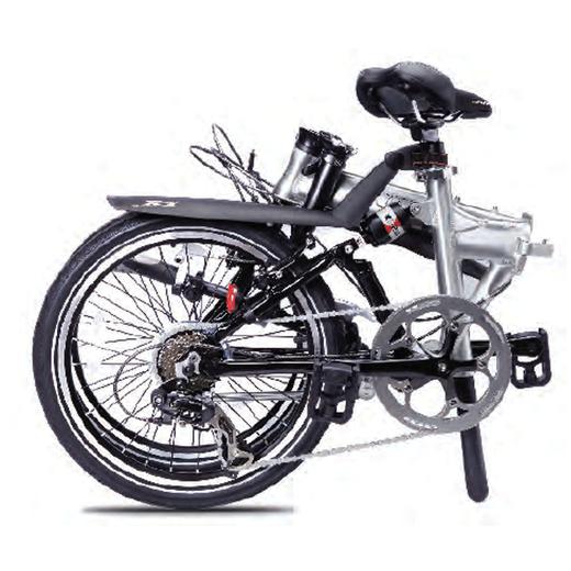 奥迪折叠自行车（铝）银色 商品图1