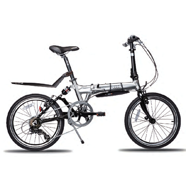 奥迪折叠自行车（铝）银色