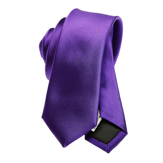 jameskingdom男士高档全桑蚕丝领带紫色