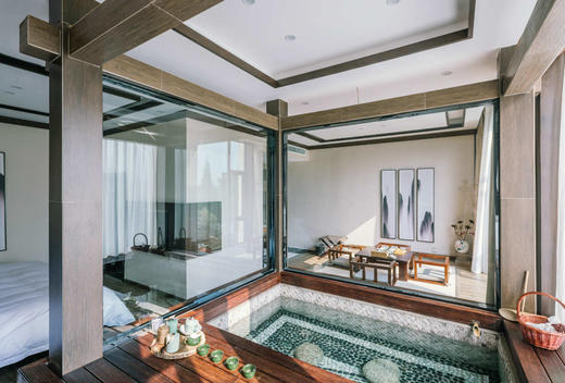 【都江堰-檩然温泉酒店】458元起，每户里面自带养生温泉池子的酒店！ 商品图4