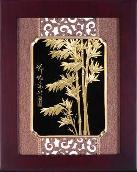 【彼达思】24K金箔画 节节高升