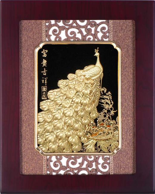 【彼达思】24K金箔画 富贵吉祥 商品图0