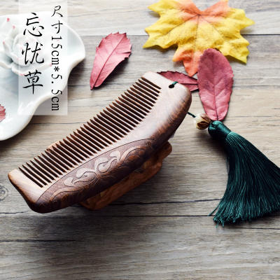 传承手工艺文化 精细打磨 正品檀木梳 商品图2