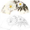 工笔花鸟白描底稿-王庆升牡丹扇面小品-SL04 商品缩略图0