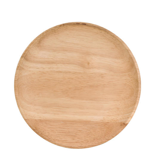 日式欧式原单实木原木托盘糕点盘 圆形小盘碟子杯垫餐盘子 蛋糕盘1 商品图4