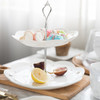 摩登主妇 欧式蕾丝浮雕系列陶瓷蛋糕盘 点心水果托盘下午茶蛋糕架 商品缩略图0