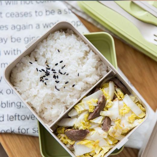 摩登主妇日式便当盒微波炉分格三层稻壳饭盒学生便当餐盒寿司盒1 商品图2