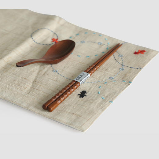 创意日式餐具 木勺调羹 便携餐具套装 木质汤勺鱼鳞筷子筷勺套装1 商品图1