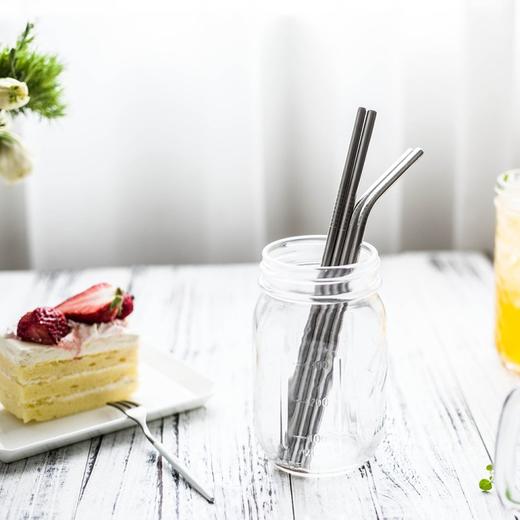 摩登主妇304材质亮度环保不锈钢吸管鸡尾酒吸管弯曲金属吸管1 商品图3