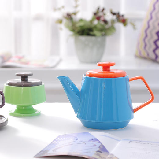 特惠 摩登主妇 创意撞色陶瓷茶具咖啡壶 欧式咖啡杯碟套装1 商品图2