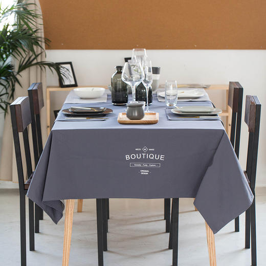 摩登主妇 创意英文简约餐垫欧式布艺全棉餐垫餐巾桌布餐桌垫1 商品图0