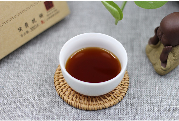 普洱茶李记谷庄2016年候爵号熟饼茶380g配纸盒包装