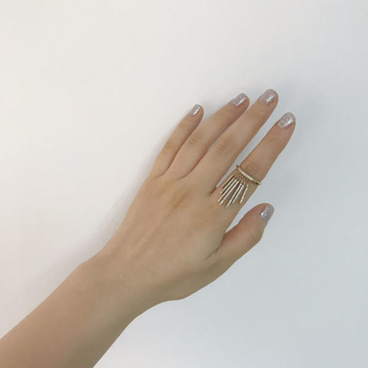 北京仓｜NINA RICCI-VERTIGE D’UN SOIR-流苏 戒指（金色）［法国设计师］ 商品图4