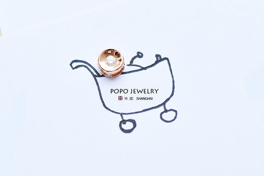 【POPO`s JEWELRY】18k玫瑰金幸运钻石小吊坠——轻奢 Illusions系列 商品图12
