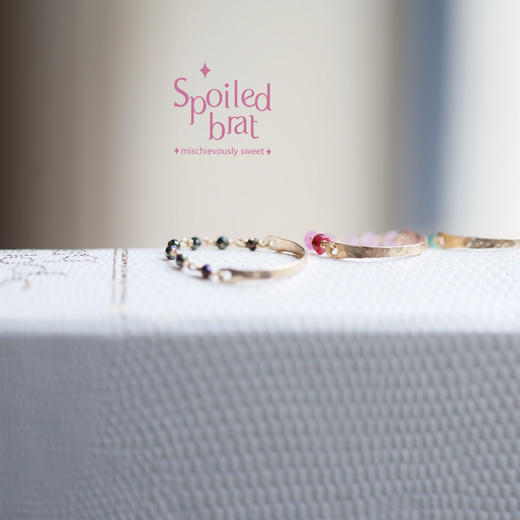 SpoiledBart Jewelry 14K注金 天然彩宝石 两用 糖果色 戒指 商品图1