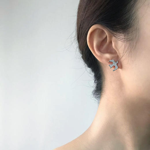 北京仓｜NINA RICCI-Envolée Dove-耳环（银色）［法国设计师］ 商品图0