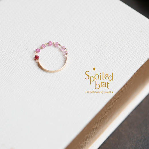 SpoiledBart Jewelry 14K注金 天然彩宝石 两用 糖果色 戒指 商品图3