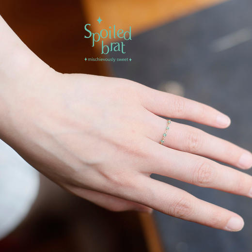 SpoiledBart Jewelry 14K注金 天然彩宝石 两用 糖果色 戒指 商品图5