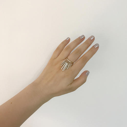 北京仓｜NINA RICCI-VERTIGE D’UN SOIR-流苏 戒指（金色）［法国设计师］ 商品图3