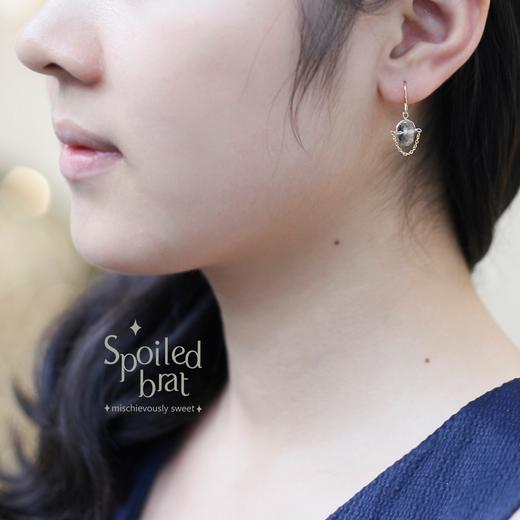 SpoiledBart Jewelry 14K注金 天然绿紫晶 耳环 商品图3