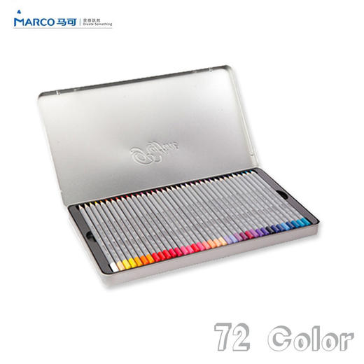【马可】7100专业绘画彩色铅笔48/72色油性彩铅铁盒涂色填色彩笔 商品图1