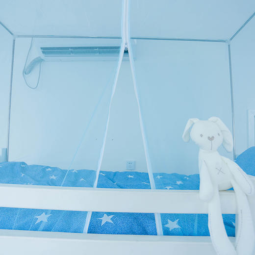 加密正开门拉链防尘清新蚊帐 商品图3