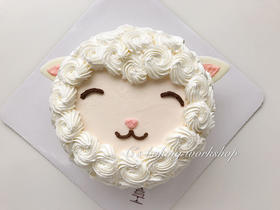 立体羊咩咩头 忌廉蛋糕（默认自提，收费配送请联系客服）