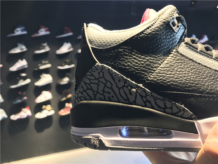 篮球鞋男鞋airjordan3retroblackcement货号580775010乔3黑水泥b20