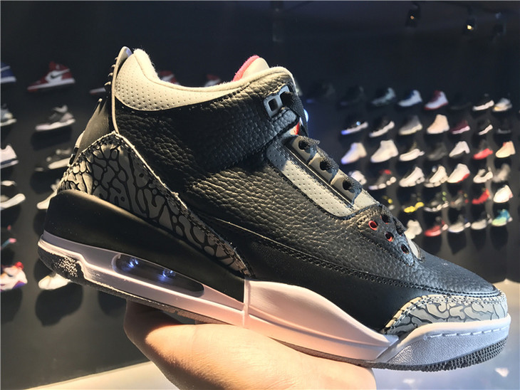 篮球鞋男鞋airjordan3retroblackcement货号580775010乔3黑水泥b20