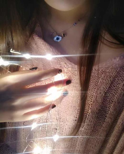 【法国】施华洛世奇 恶魔之眼 玫瑰金 项链套装 启东发货 顺丰包邮 商品图6