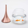 哲品家居ZL忆江南花器现代简约红铜玻璃花瓶可养鱼插干花创意摆件 商品缩略图4