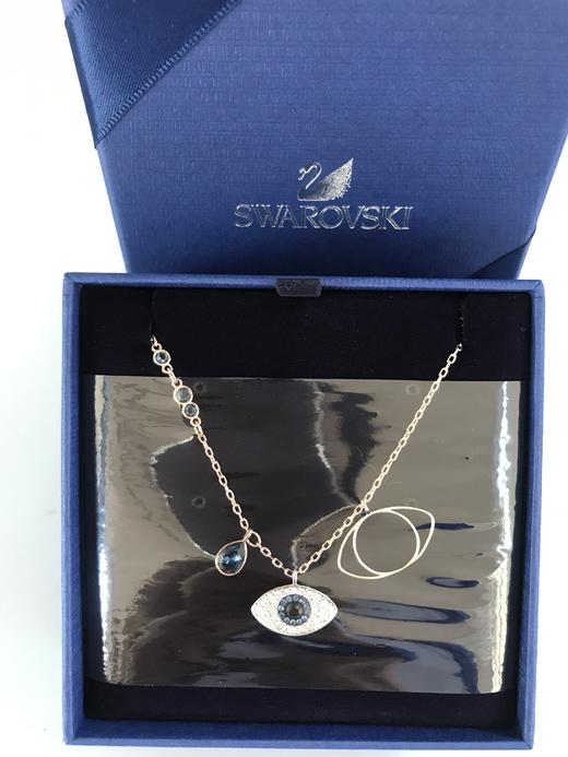 【法国】施华洛世奇 恶魔之眼 玫瑰金 项链套装 启东发货 顺丰包邮 商品图1