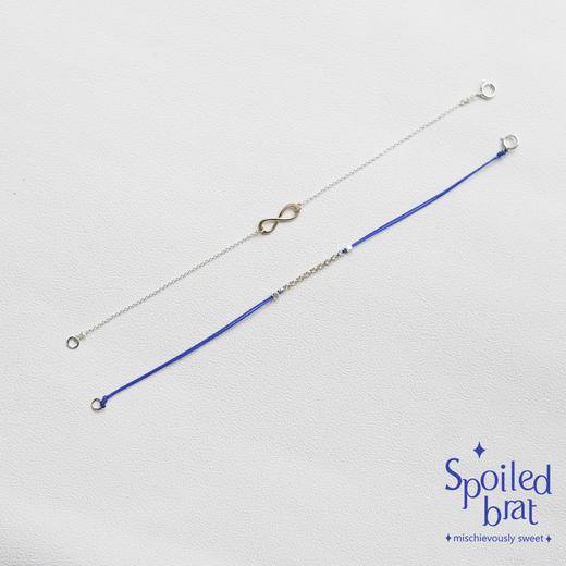 SpoiledBart Jewelry 14K注金 纯银  彩色 手绳  搭配 “无穷”手链 商品图4