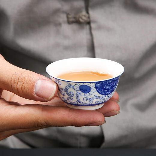 尚置丨青花陶瓷功夫茶具 一壶六杯 商品图2