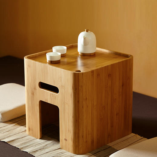 楠木茶几凳 | 可桌、可凳、可收纳的多功能家具 商品图0