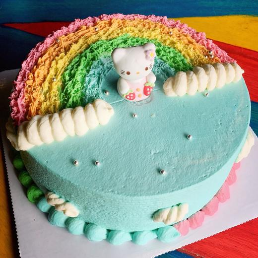 彩虹蛋糕主题蛋糕*8寸