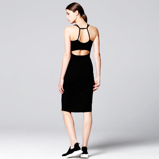开背吊带裙 SSENTIEL24   黑色 商品图2