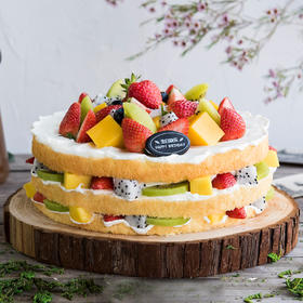 【限时特惠 89元】鲜果嘉年华蛋糕-1磅 （高州）