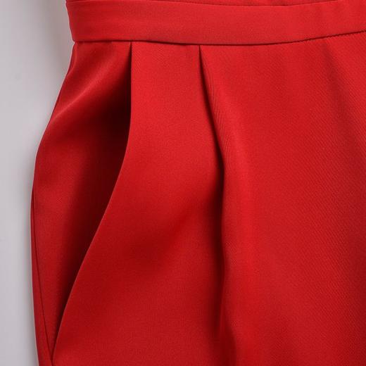 EITIE爱特爱商场同款夏季通勤纯色气质OL翻领连衣裤裙5507256 商品图3