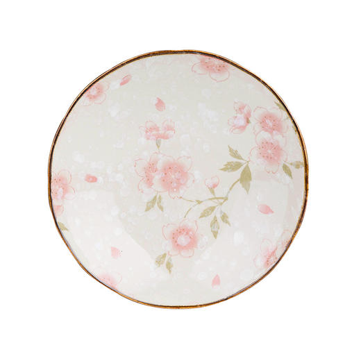摩登主妇日式漫舞樱花系列手绘陶瓷餐具米饭碗汤碗面碗寿司盘菜盘1 商品图4