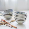 摩登主妇日式和风釉下彩手绘陶瓷米饭碗螺纹沙拉碗水果碗零食碗1 商品缩略图2