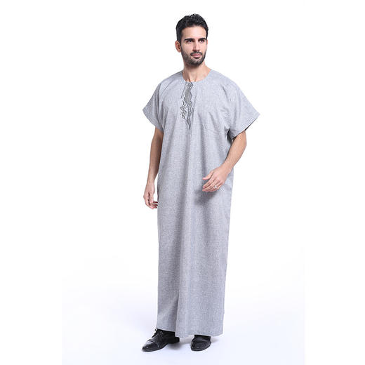 穆斯林男士长袍袍 | 夏季礼拜服 | 苎麻面料—透气、吸汗、凉爽 商品图1